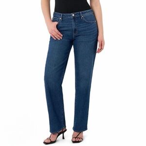 Seven7 Women's Straight Leg Dark Blue Jeans Indigo
